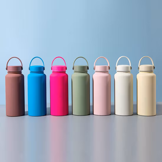 Logotipo personalizado Thermoes Café Chá Bala Copo Reto Garrafa de Água Frasco de Vácuo de Aço Inoxidável