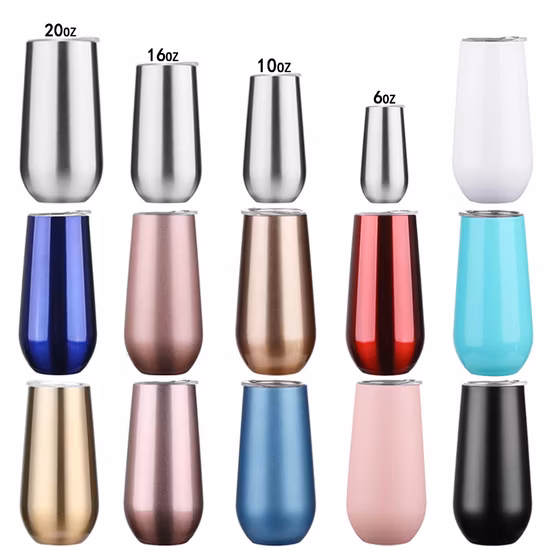 Copos de vinho isolados a vácuo de aço inoxidável 500ml 17oz, mais vendidos na Amazon, caneca térmica de café Damuge com tampa